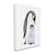 Stupell Industries Penguin and Chick Watercolor Painting Children's Nursery Arctic Canvas Wall Art